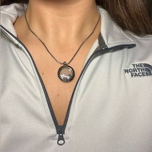 Origami Owl Living Locket Necklace with charms